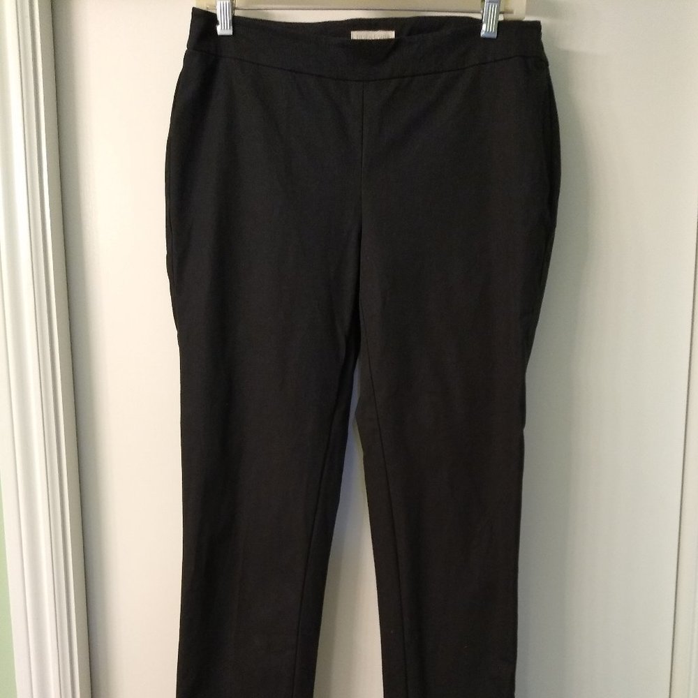 Black cotton blend Eileen Fisher pants, size small